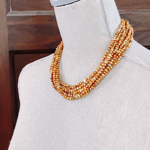 Silpada N1366 Pearl Necklace Multi Strand Freshwater 925 Boho Jewelry - Picture 10 of 10